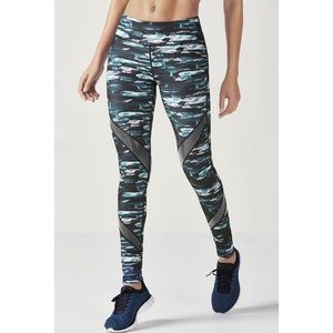 Fabletics Cirrus Print Mid-Rise Powerhold Leggings